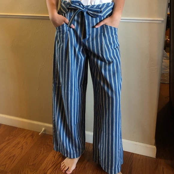 NWT AMERICAN EAGLE WIDE LEG HI-RISE PANTS SZ 6 - Picture 4 of 8